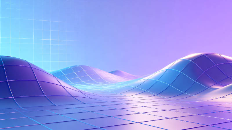 抽象网格波浪背景图片