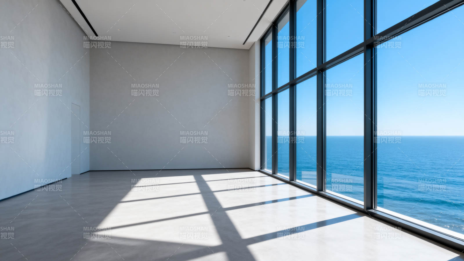 海景落地窗室内视角图片