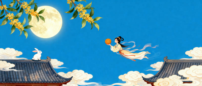 嫦娥奔月中秋佳节图片