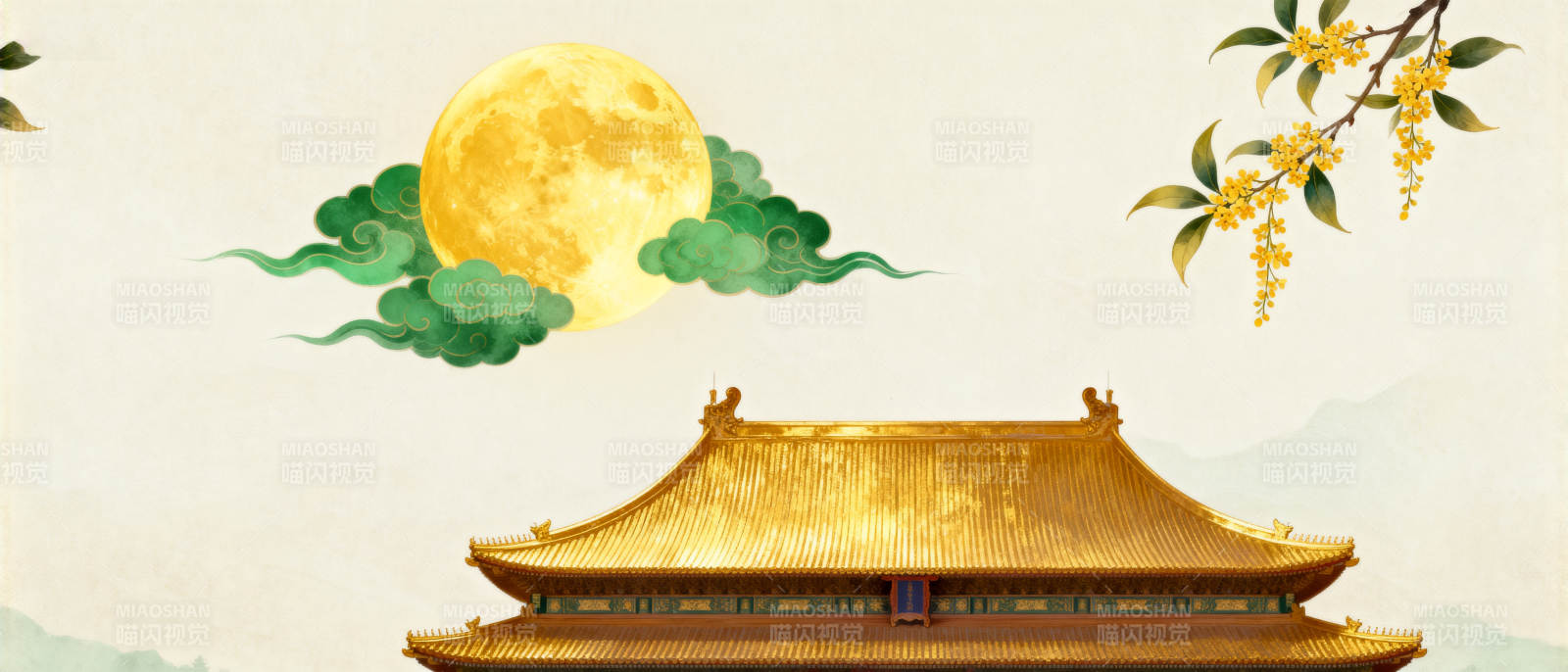 中秋月圆桂花飘香图片