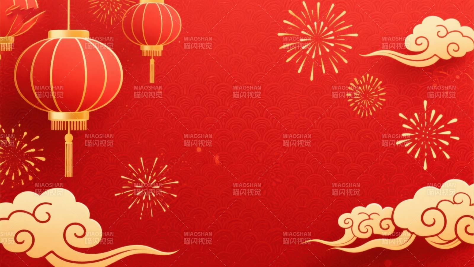 红色背景新年庆祝图案图片