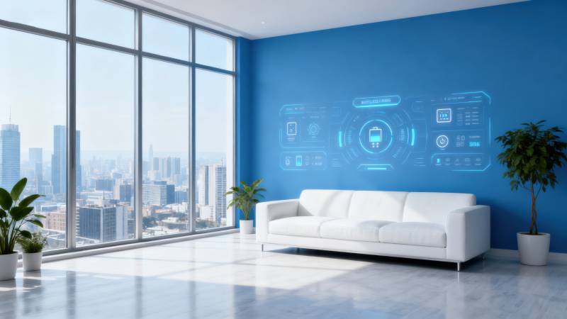 智能科技客厅未来感家居图片