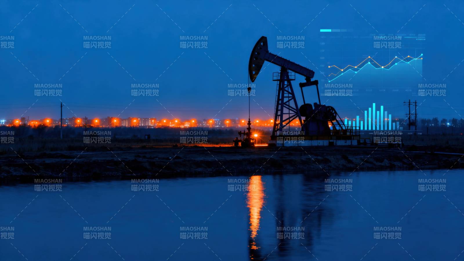 石油开采与数据分析图片