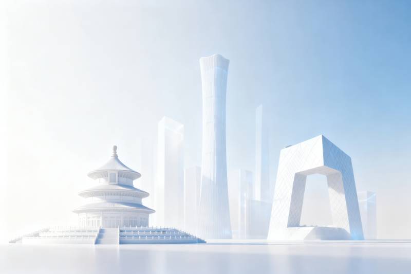 北京地标建筑艺术渲染图片