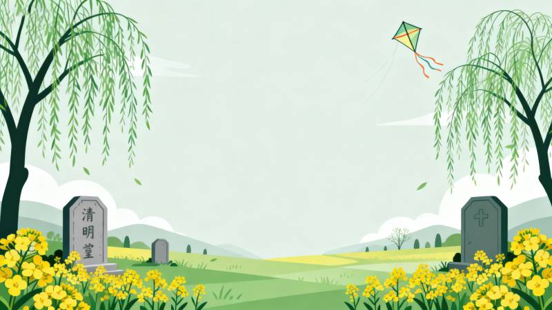 清明时节祭扫踏青图片