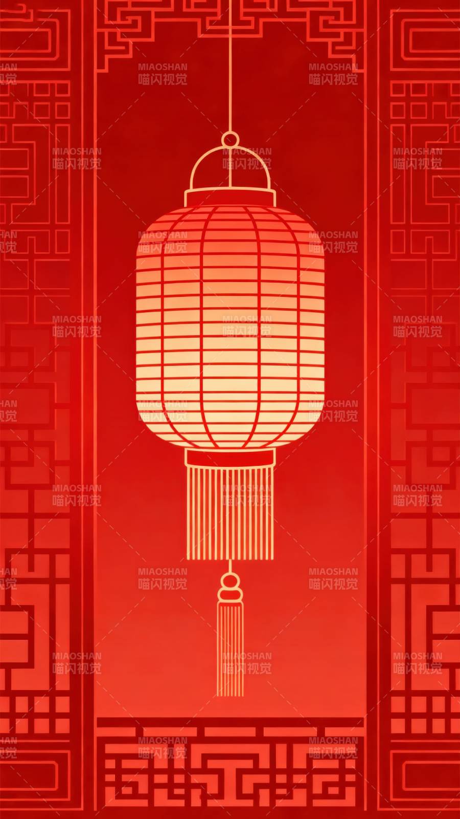 红色灯笼传统节日装饰图片