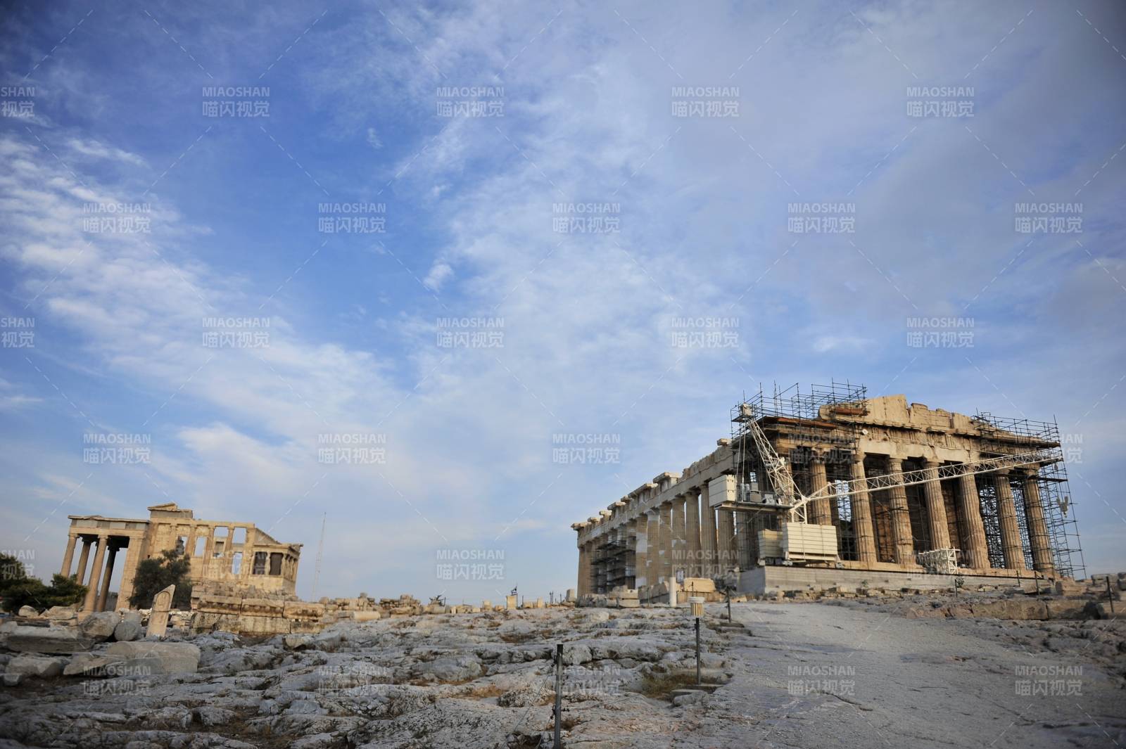希腊雅典卫城遗址图片