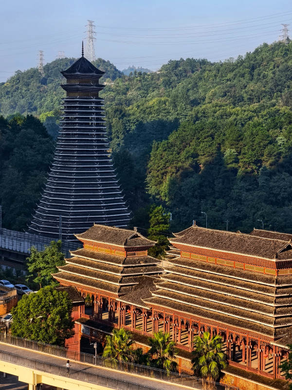 侗族鼓楼风光（贵阳）图片