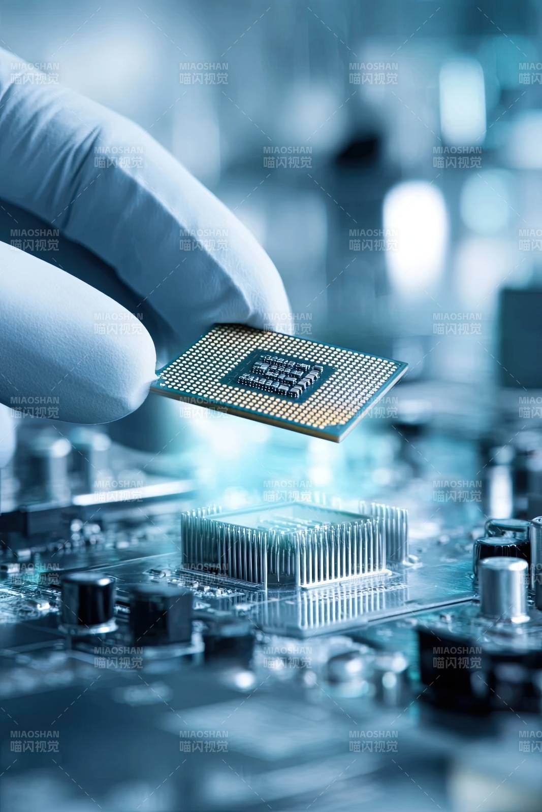 科技视角下的芯片与电路板图片