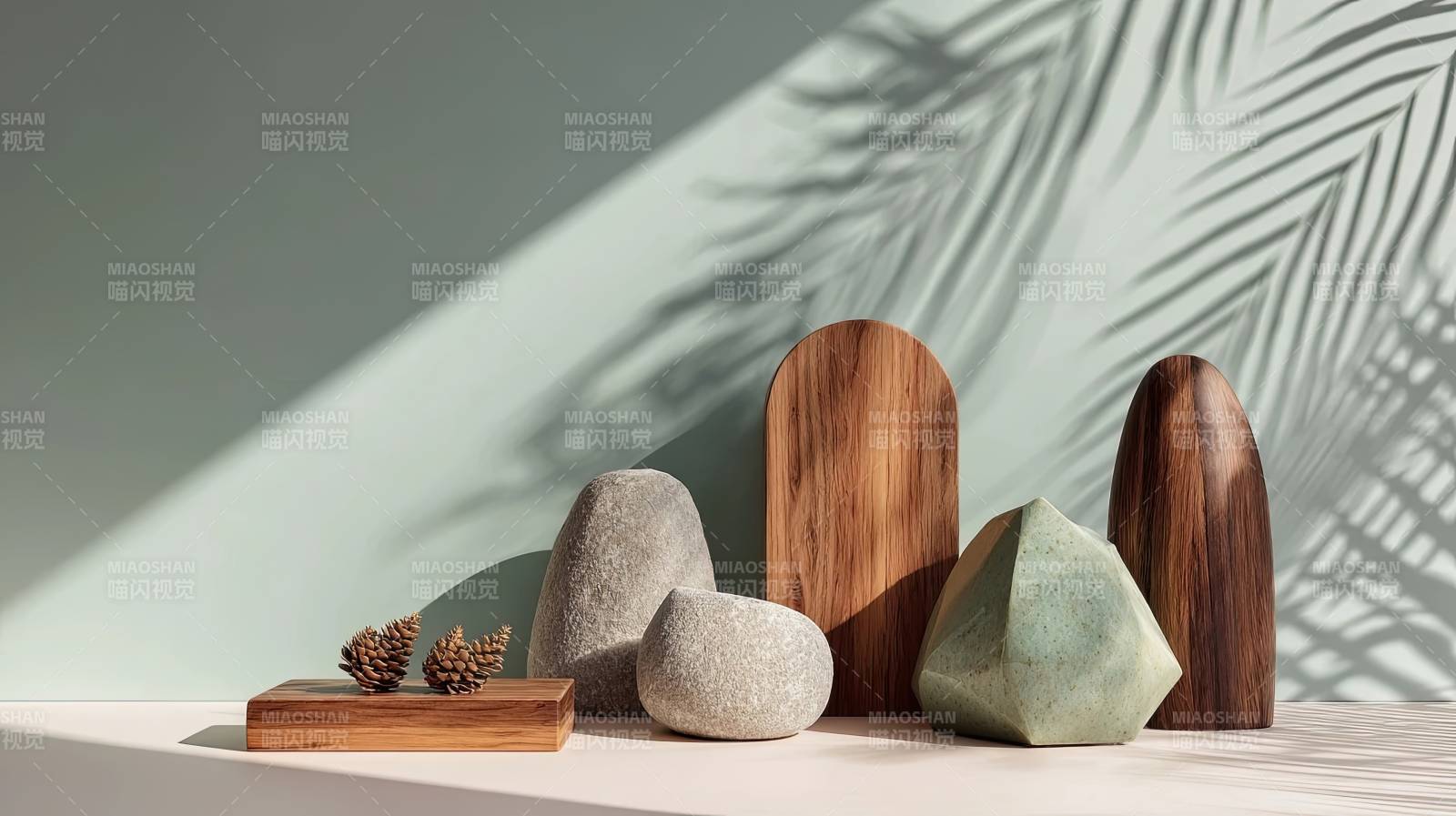 光影下的自然静物摆设图片