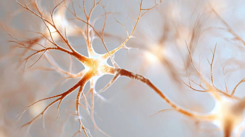 神经元细胞结构显微图像图片