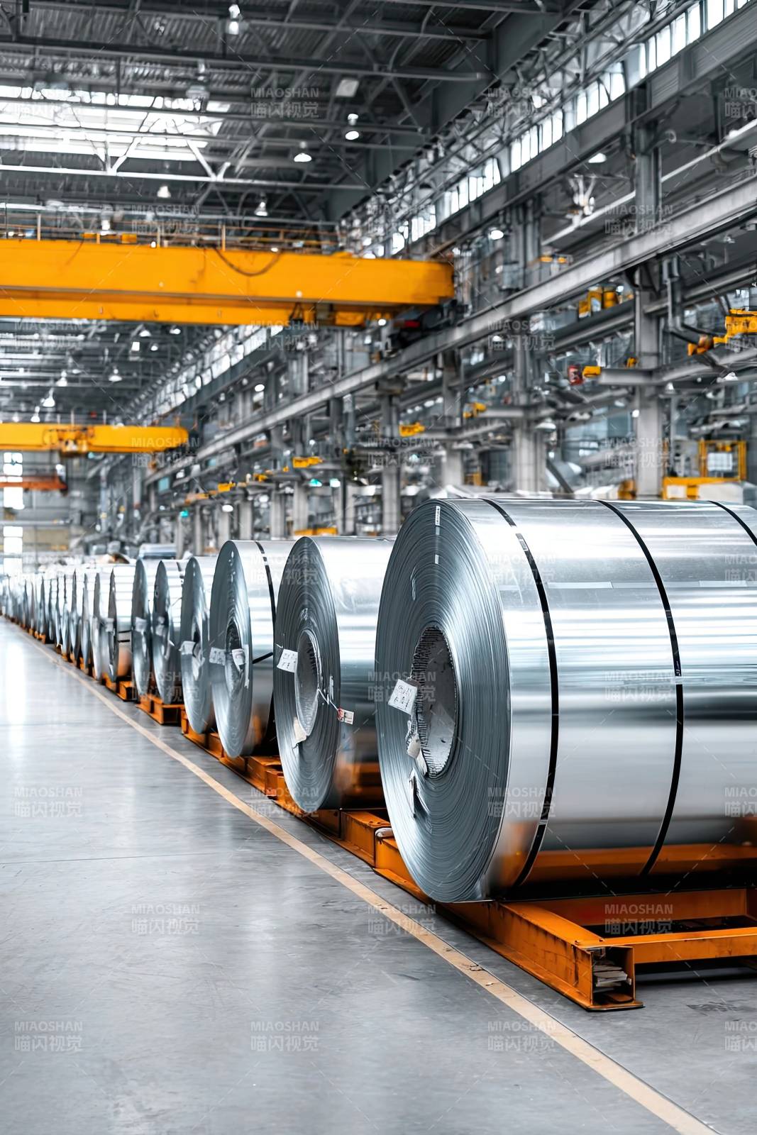 工厂车间金属卷材生产线图片