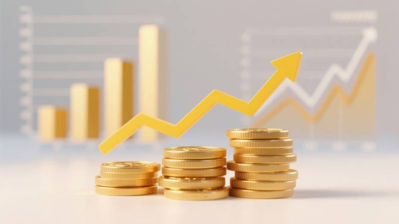 金币增长趋势图图片