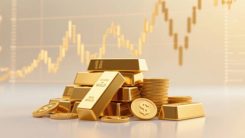 黄金投资金融背景图片