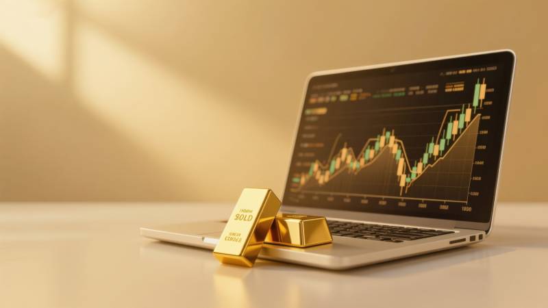 黄金投资金融趋势分析图片