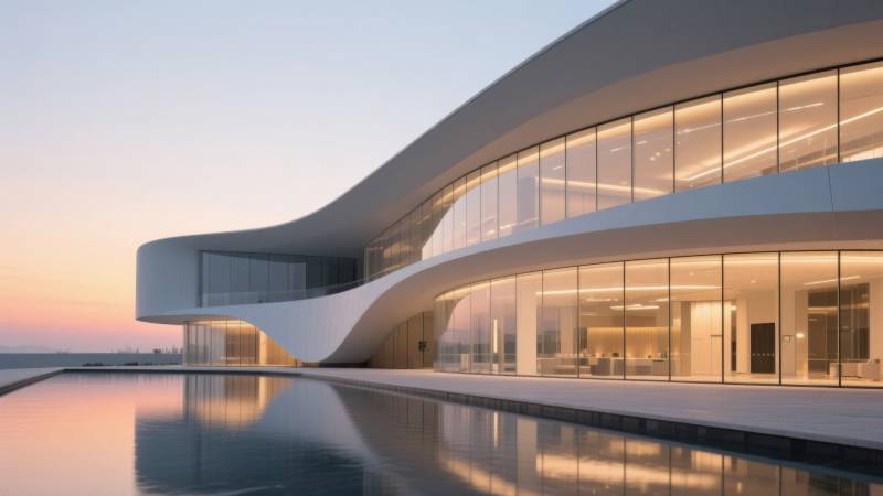 现代建筑玻璃幕墙设计图片