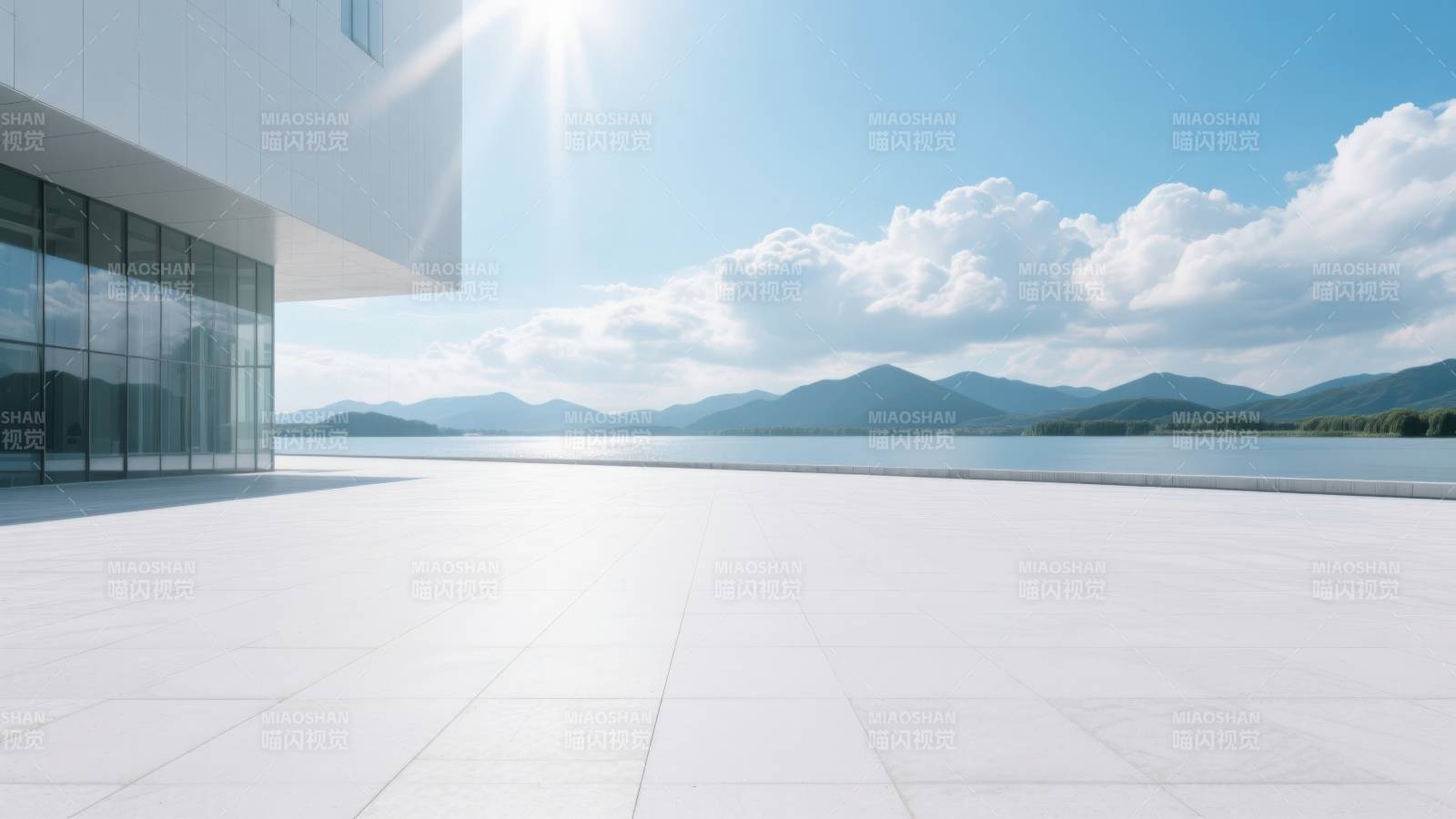 现代建筑与自然景观图片