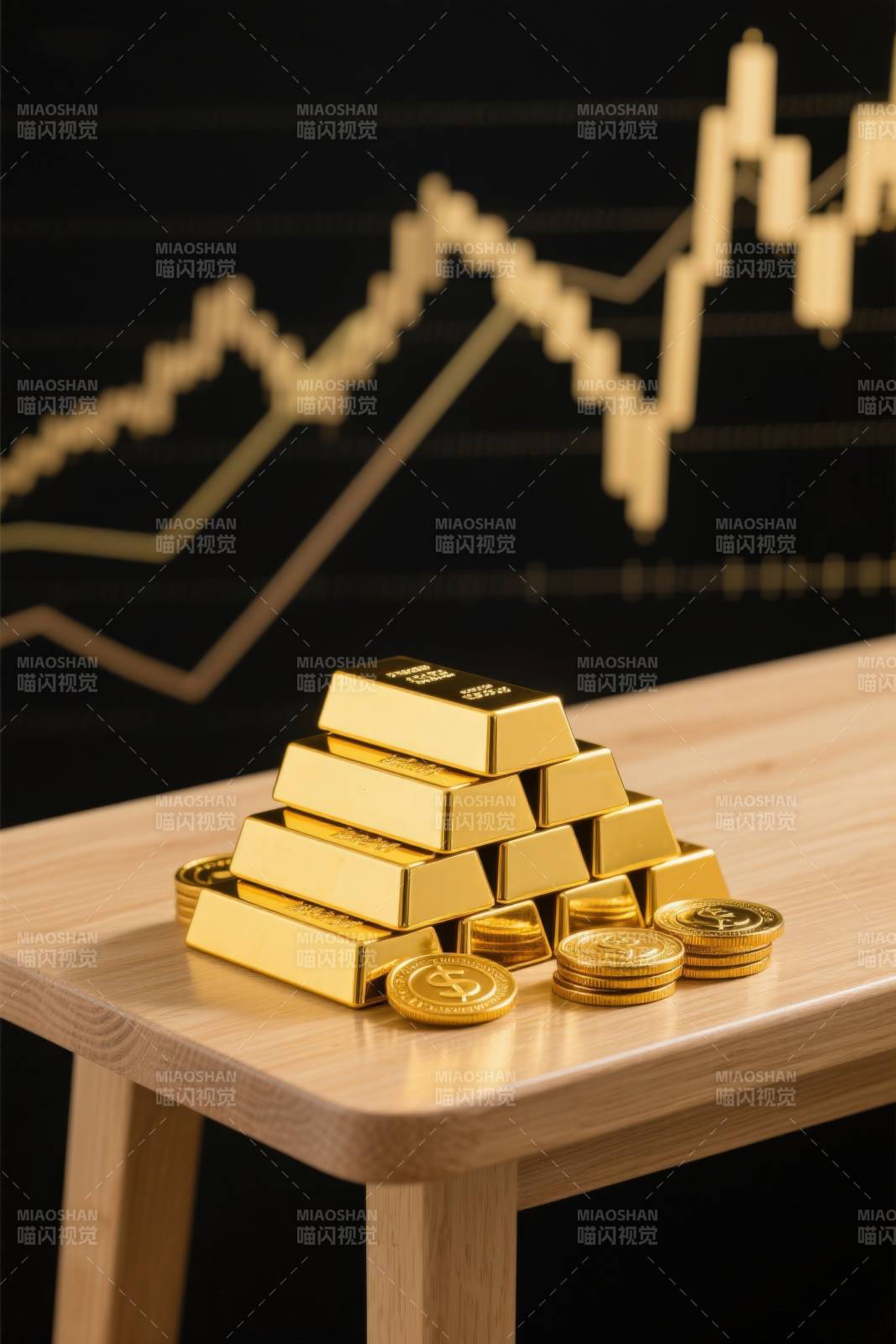 金条金币与股市行情图片