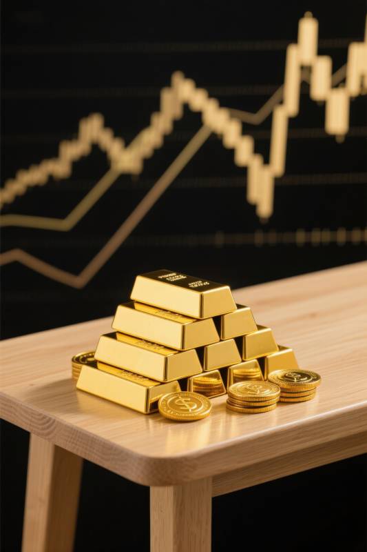 金条金币与股市行情图片