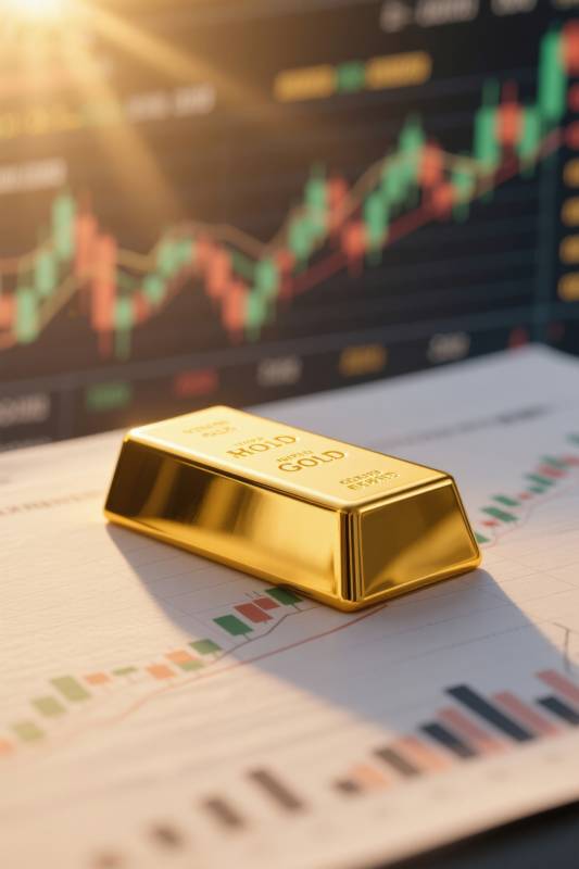 黄金投资金融趋势分析图片