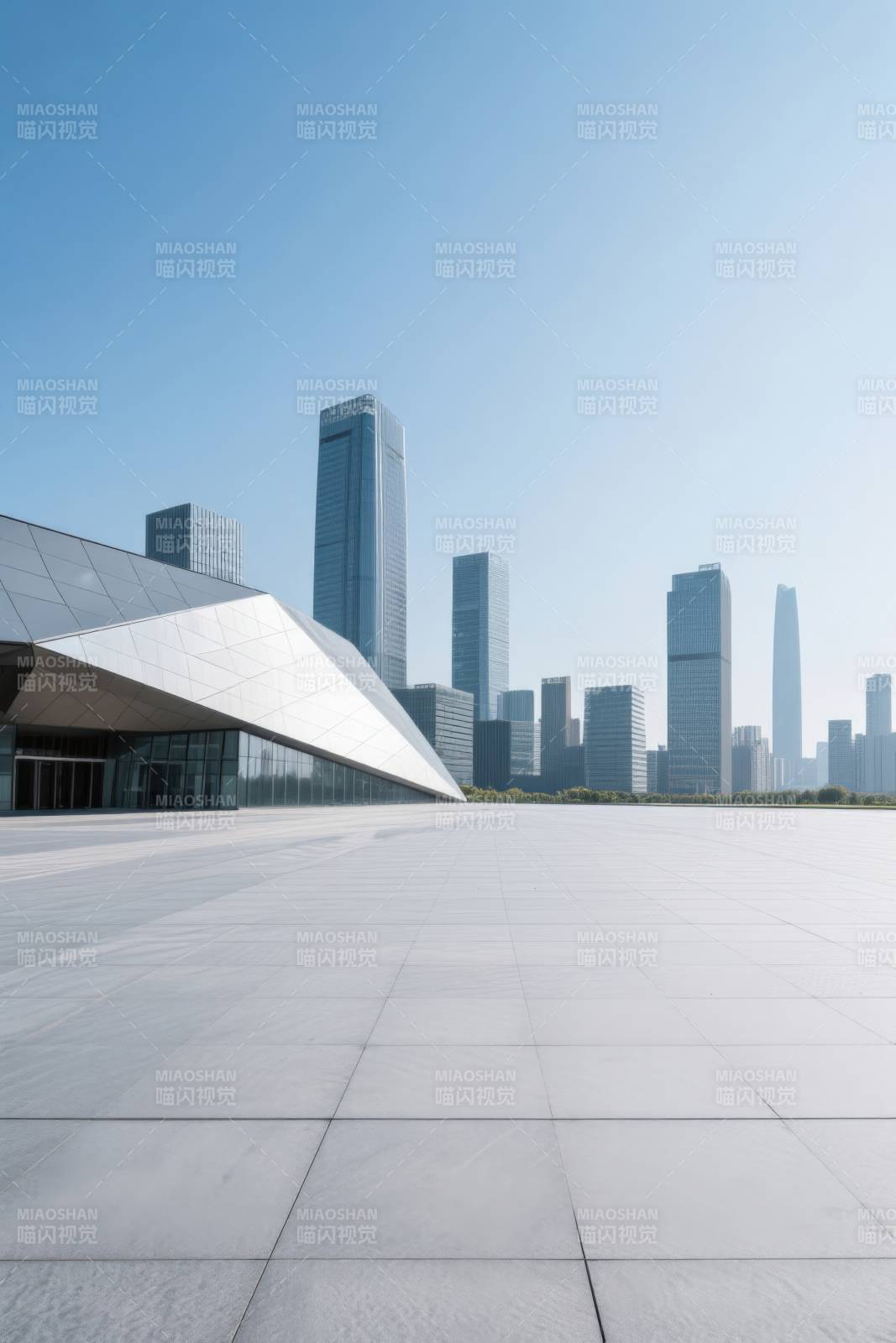 现代城市建筑与广场图片