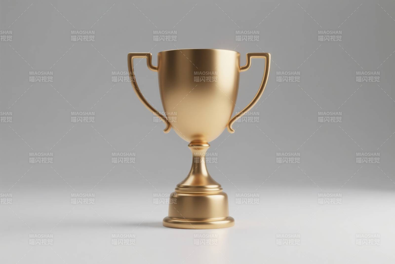 金色奖杯简约设计展示图片
