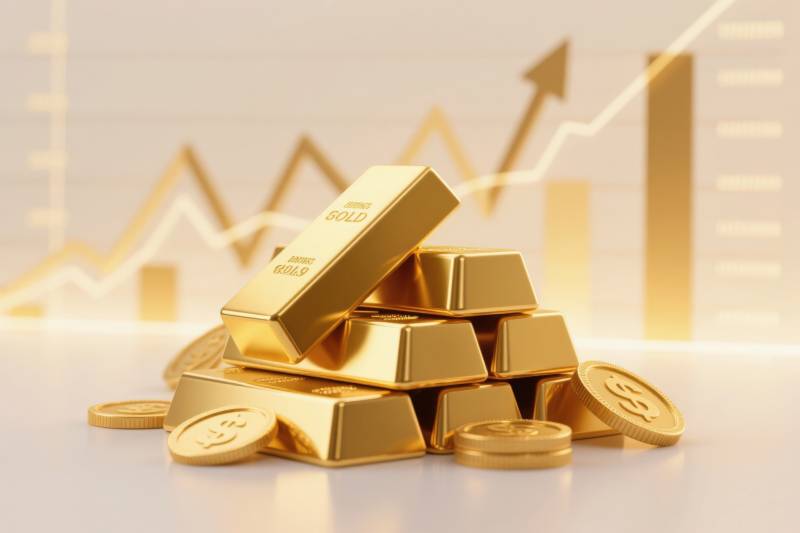 黄金投资增值前景图片
