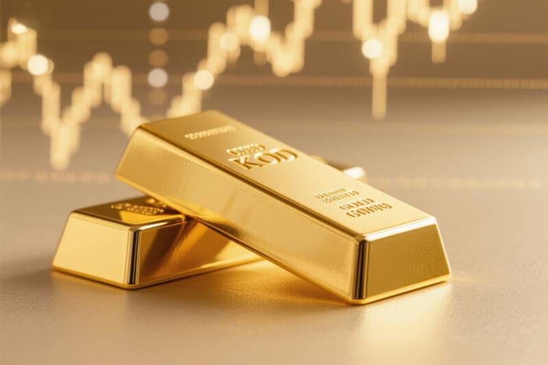 黄金金条金融背景图片