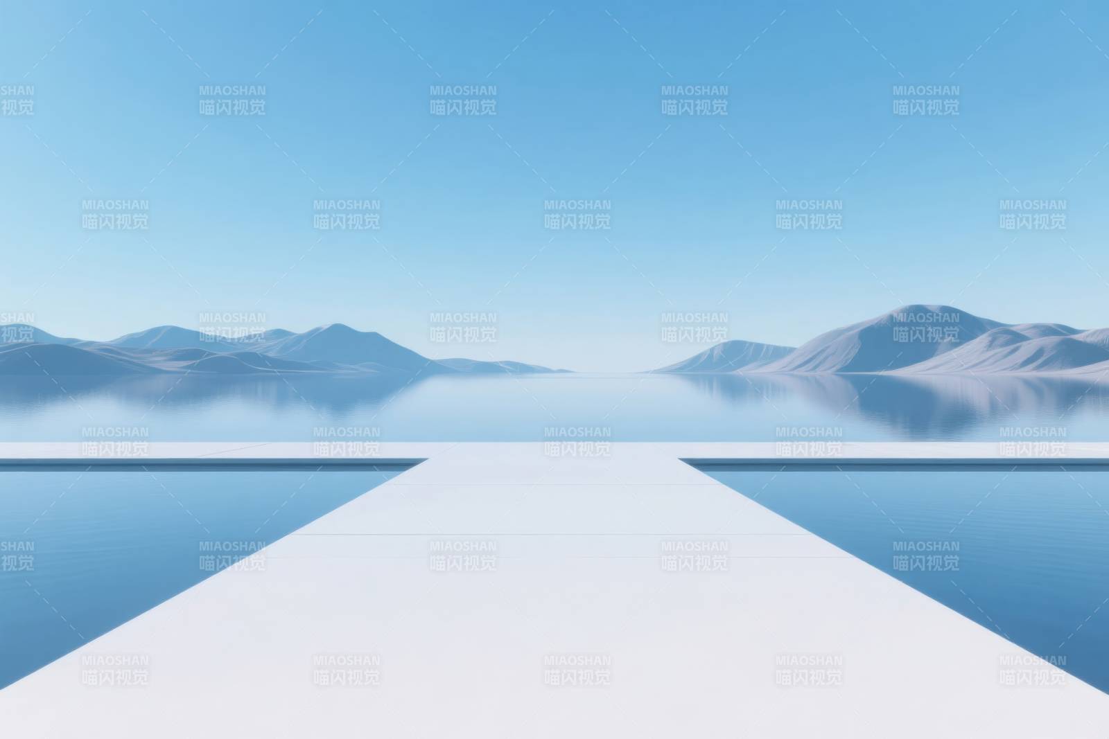 极简主义宁静山水图片