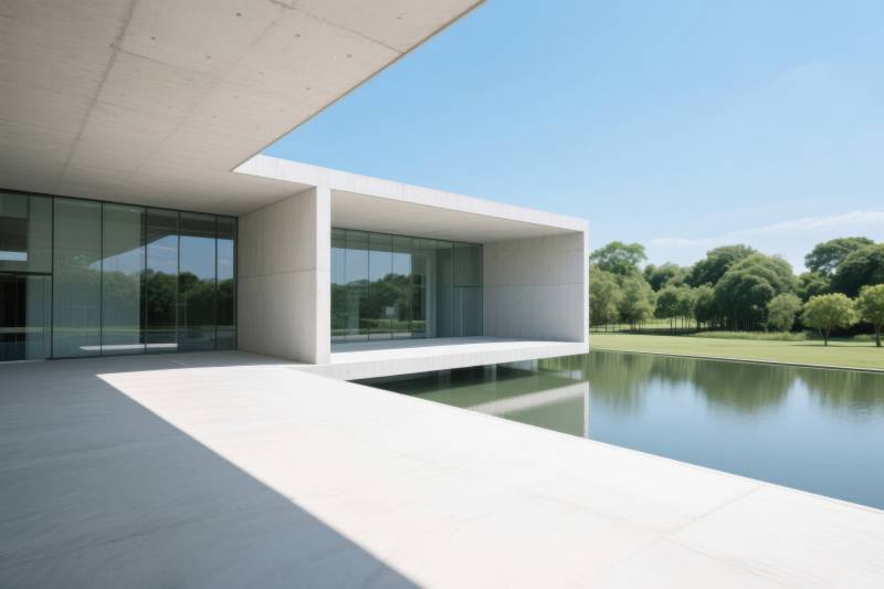 现代建筑与自然景观融合图片