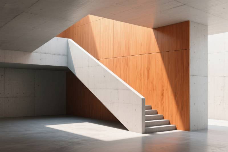 现代楼梯光影设计图片