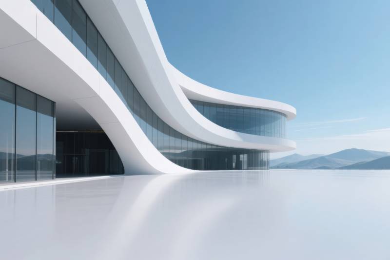 现代建筑曲线设计图片