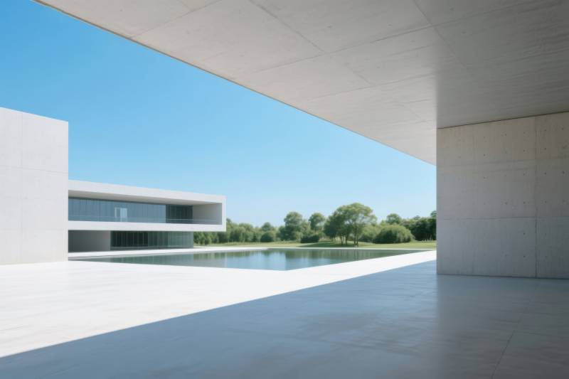 极简主义现代建筑空间图片