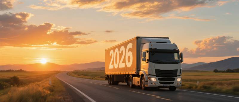 2026货运卡车公路行驶图片