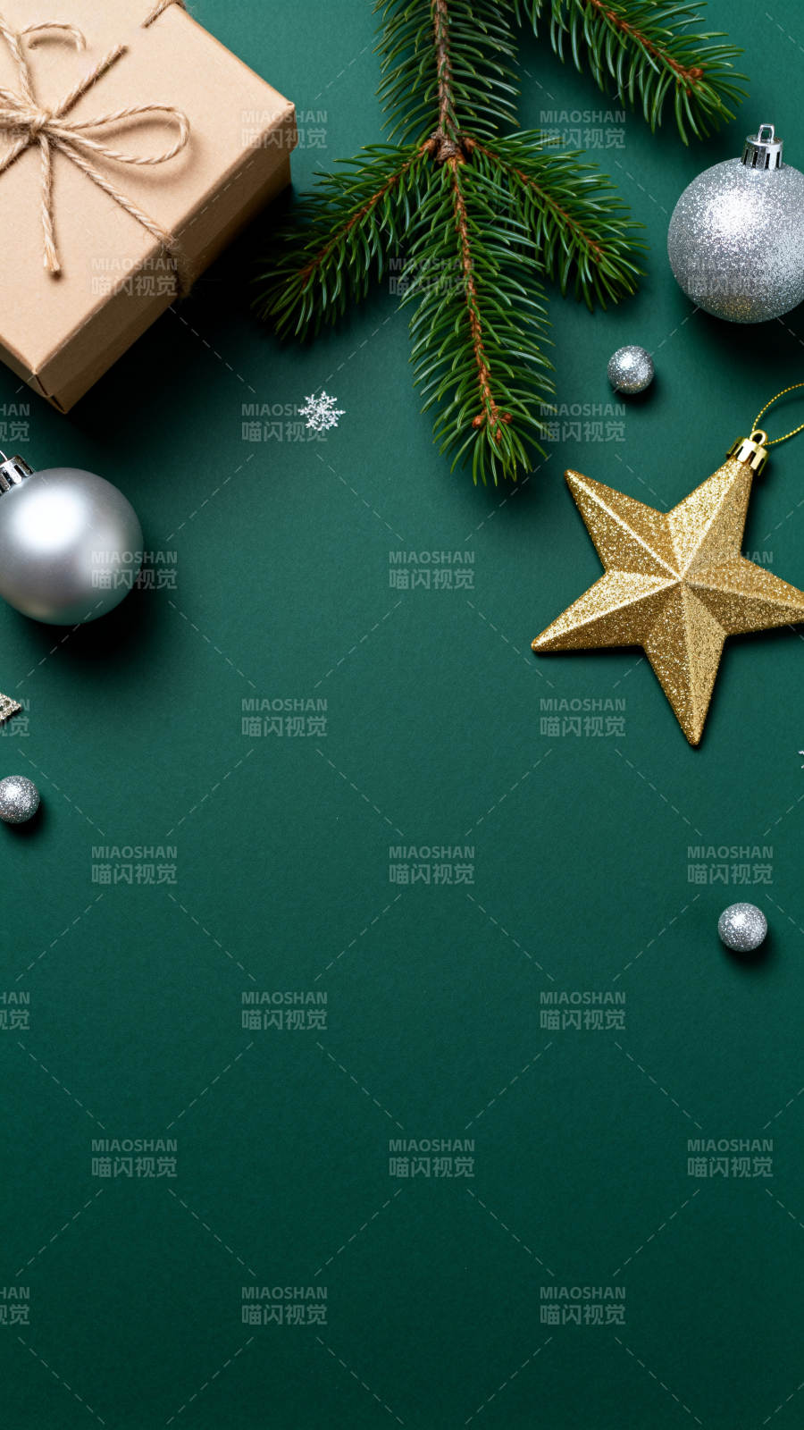 圣诞节日装饰与礼物图片