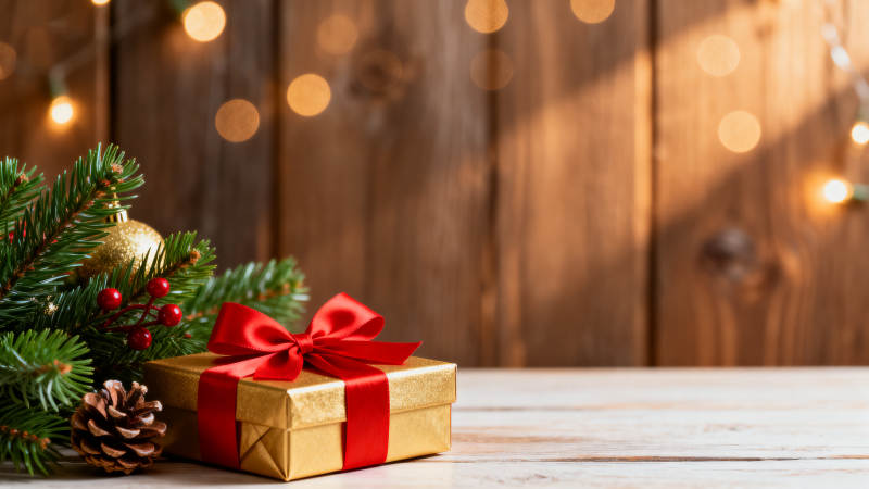 圣诞节礼物与装饰图片