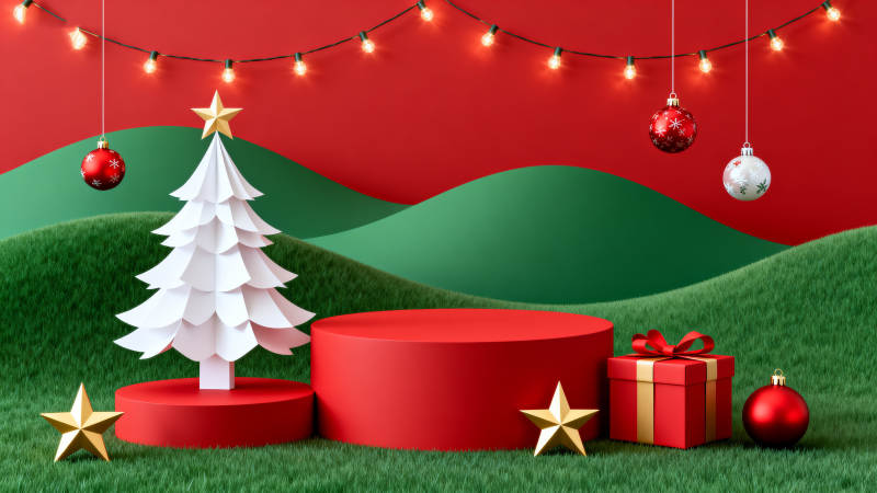 圣诞节节日装饰场景图片