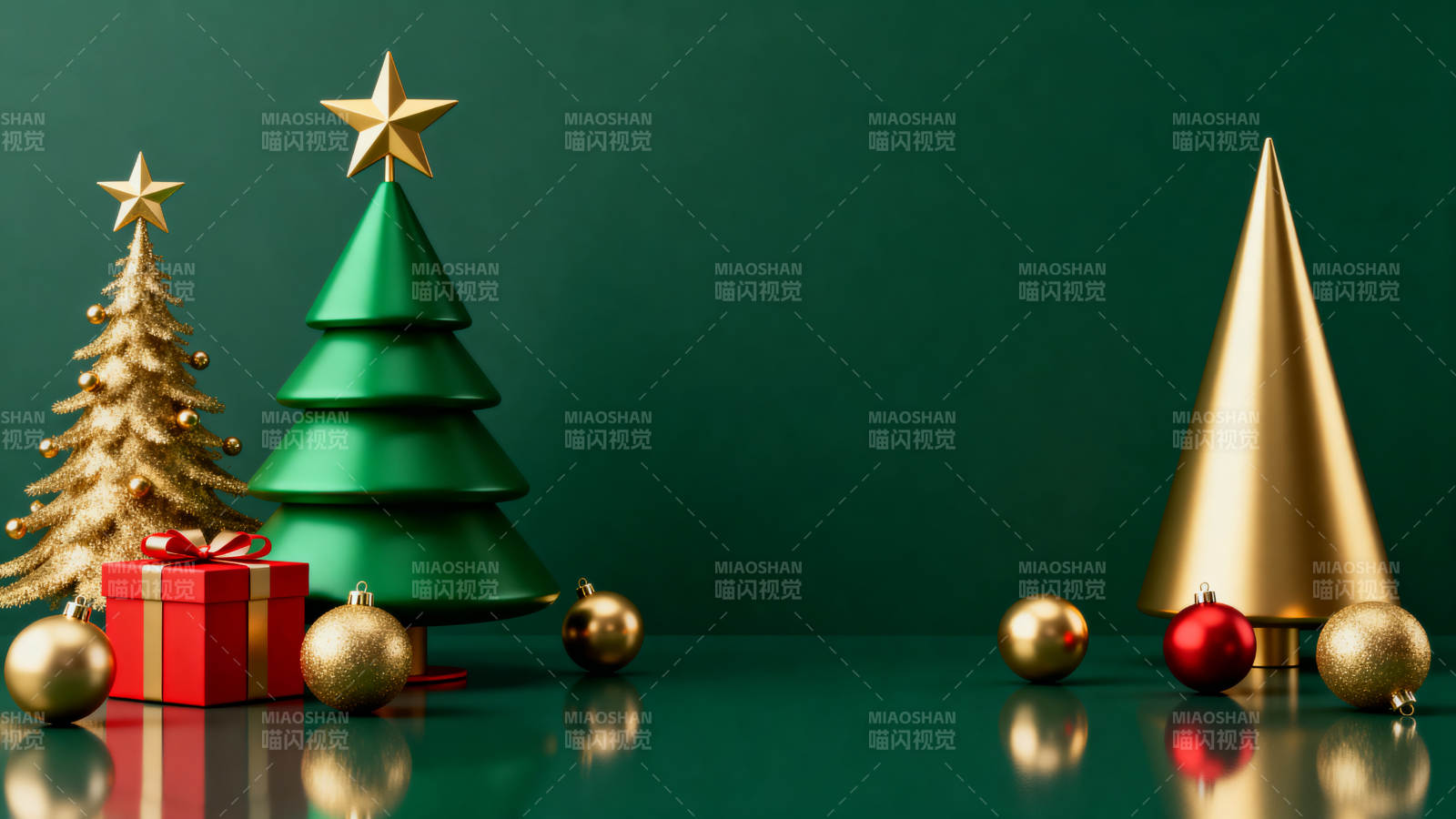 圣诞节日装饰与礼物图片