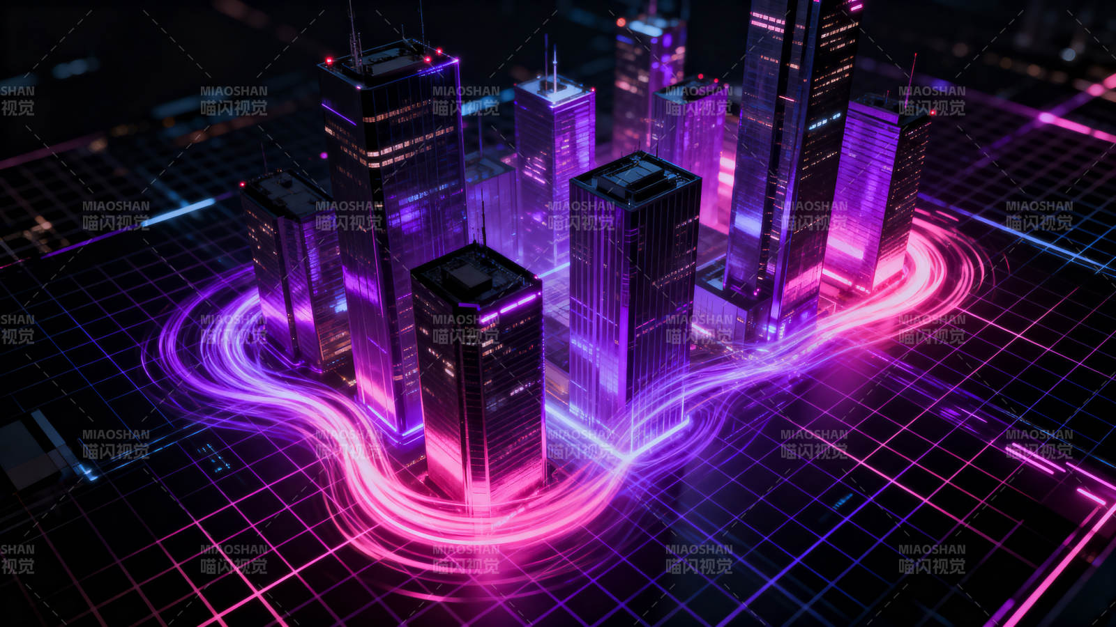 赛博朋克城市科技感图片