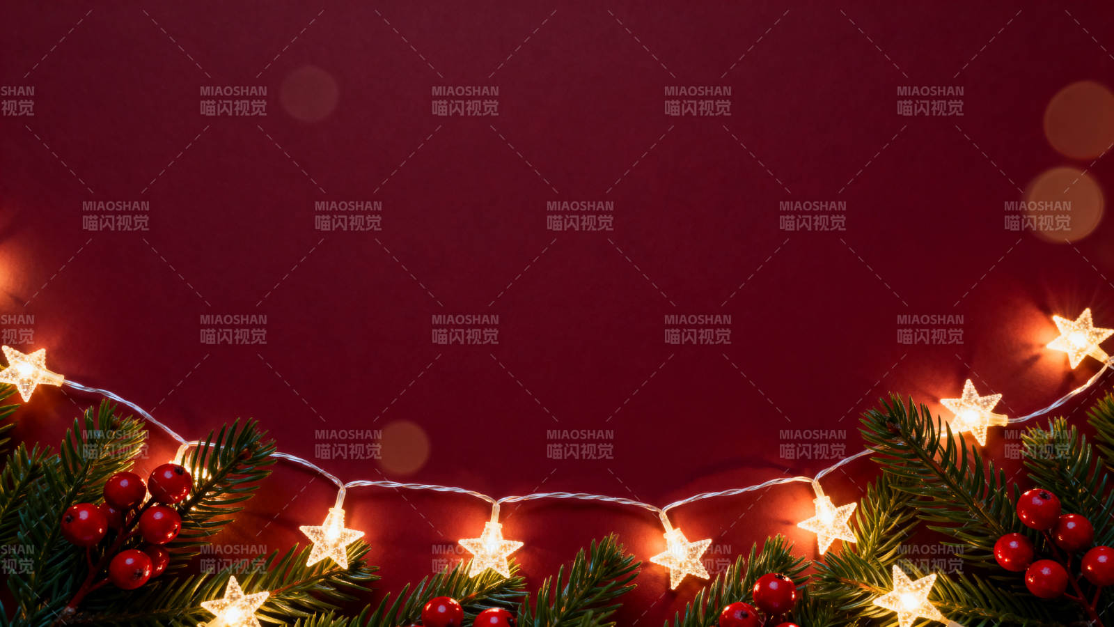 圣诞节日氛围装饰背景图片