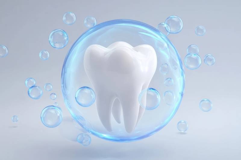 牙齿保护清洁护理概念图图片