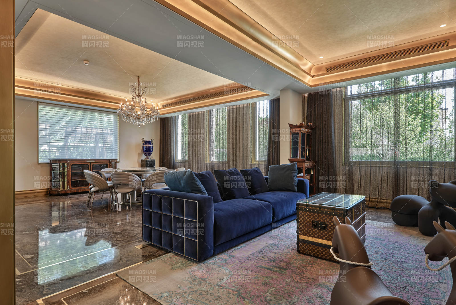 奢华客厅全景图片