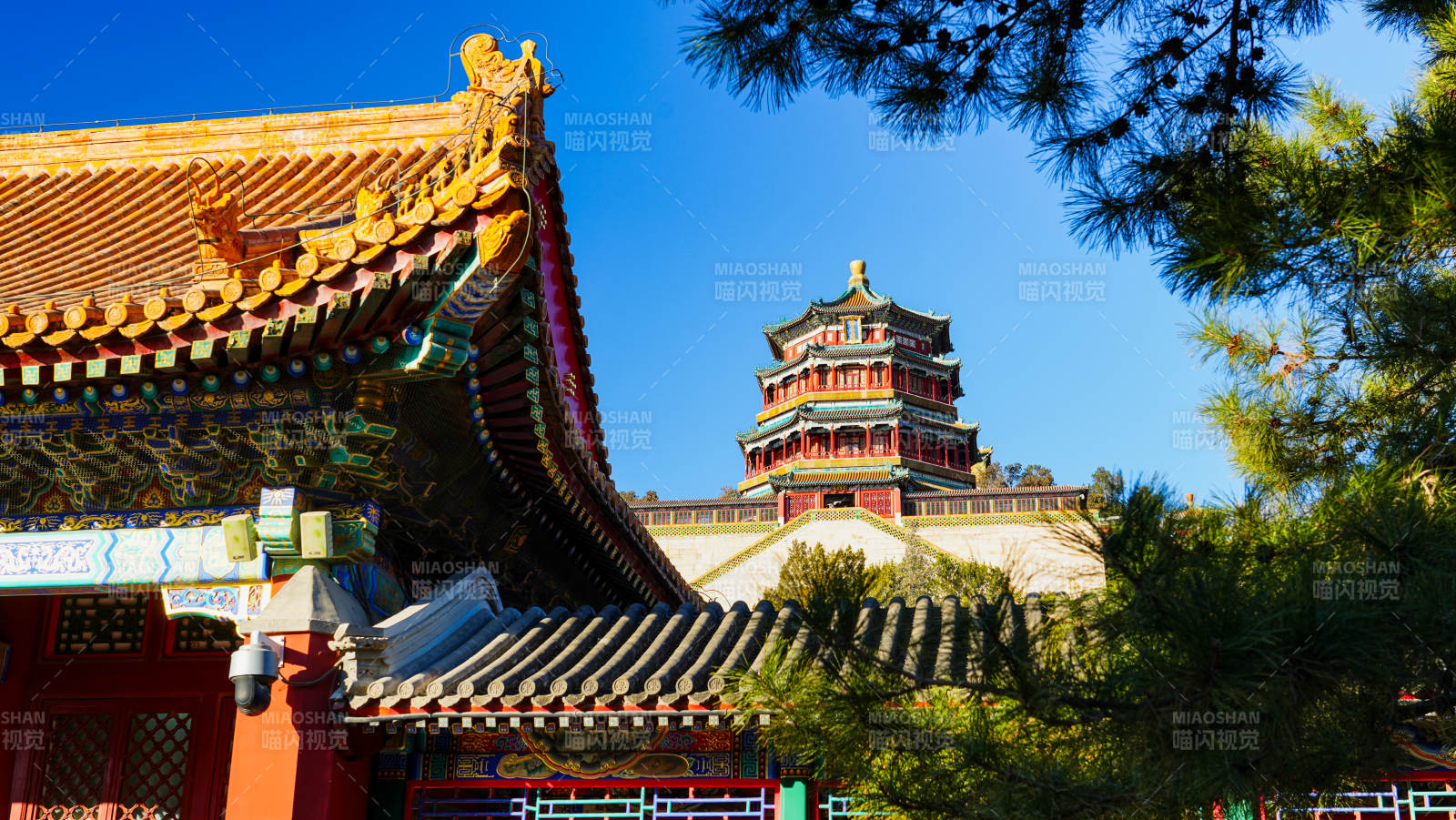 颐和园佛香阁风光图片