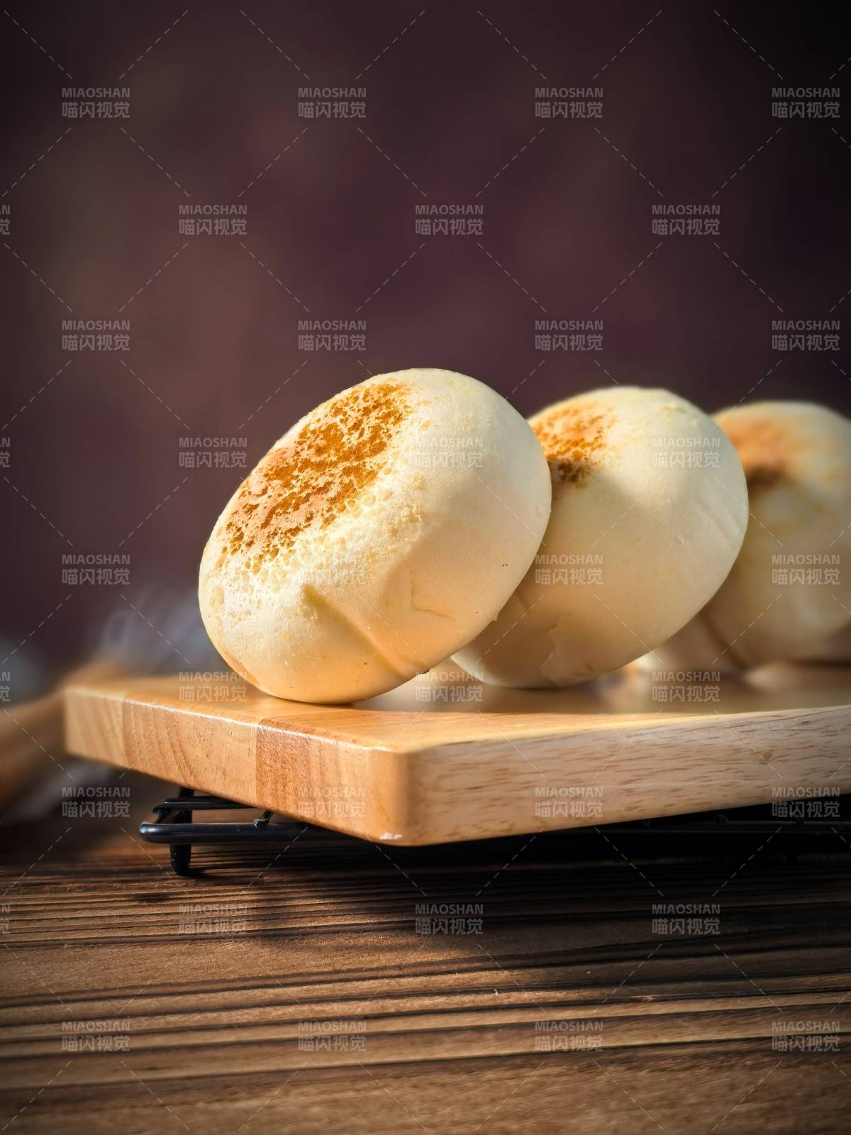 豆乳包特写图片