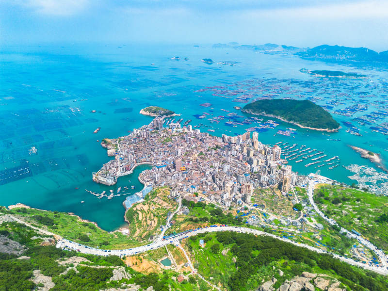 福州连江旗冠顶风光图片