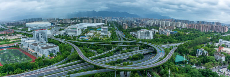 福州城市立交桥全景图片