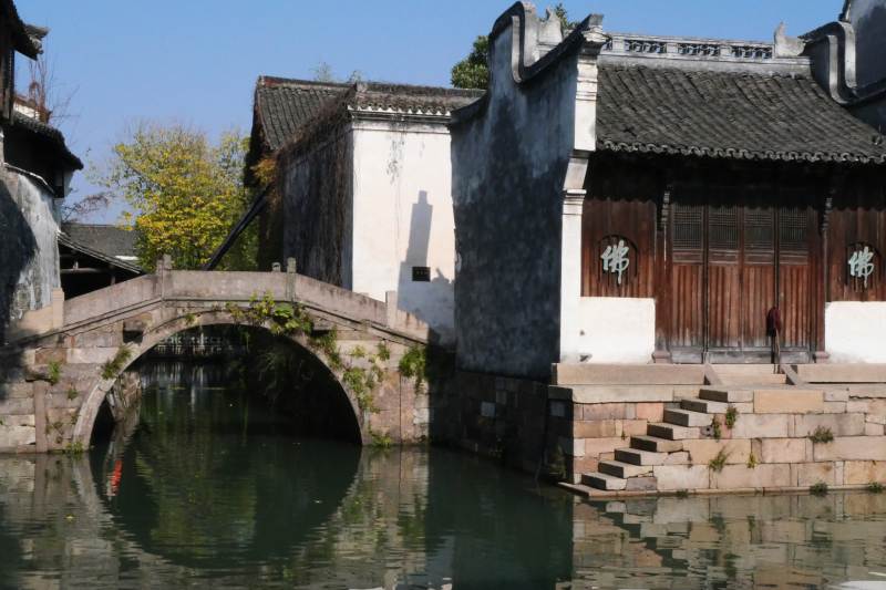 江南水乡古桥人家～乌镇古韵图片