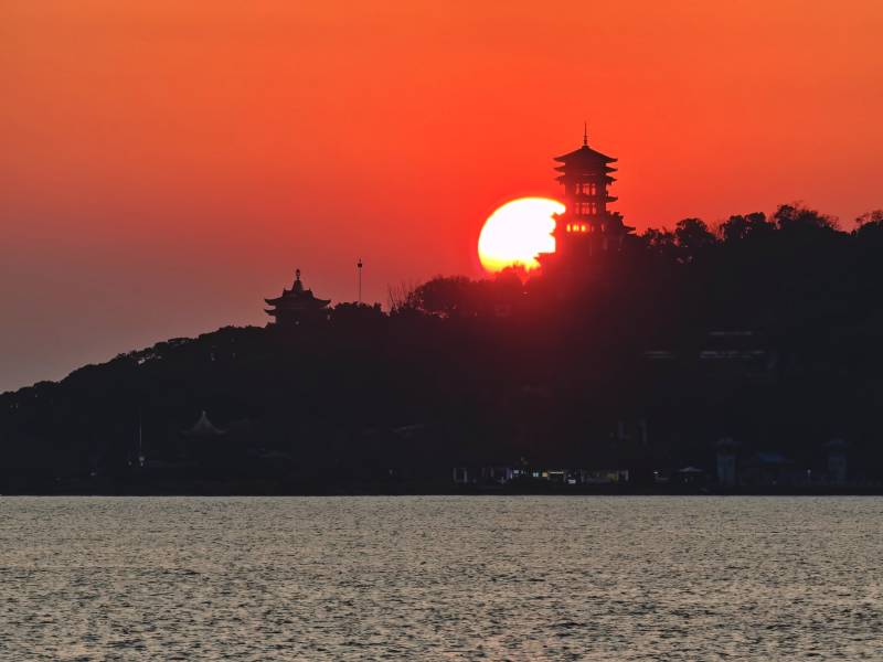 无锡·鼋头渚·日落图片