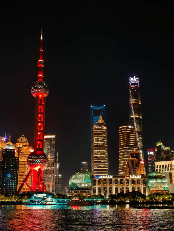 上海夜景璀璨图片
