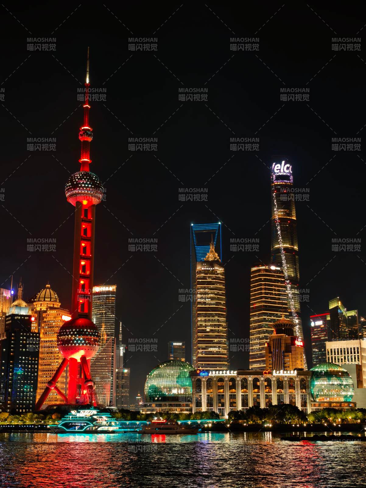 上海夜景璀璨图片